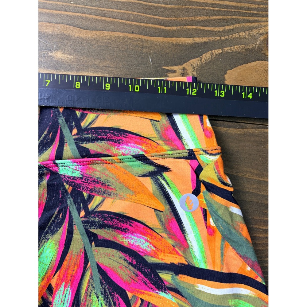 Dona Jo JoJo Skort Womens Size 1 S Orange Tropical Palm Tennis Golf Skirt - Picture 7 of 10